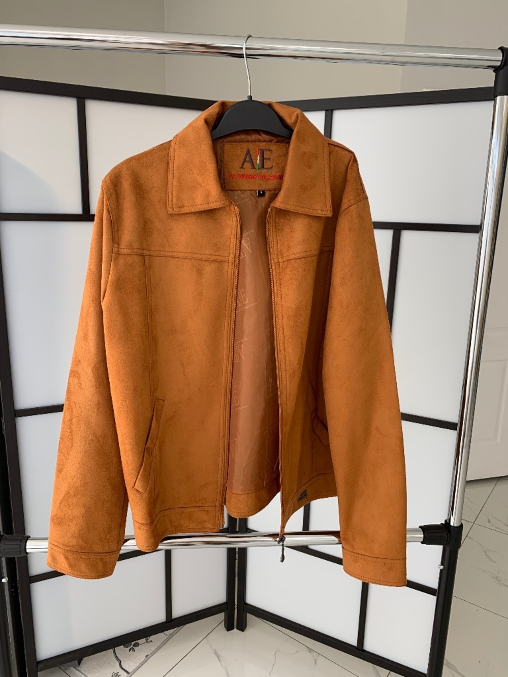 Faux-Suede Tan/Yellow Jacket